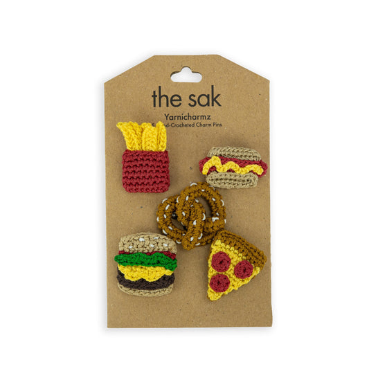 The Sak Yarnicharmz 5 Pack - Hand Crochet - Picnic Food