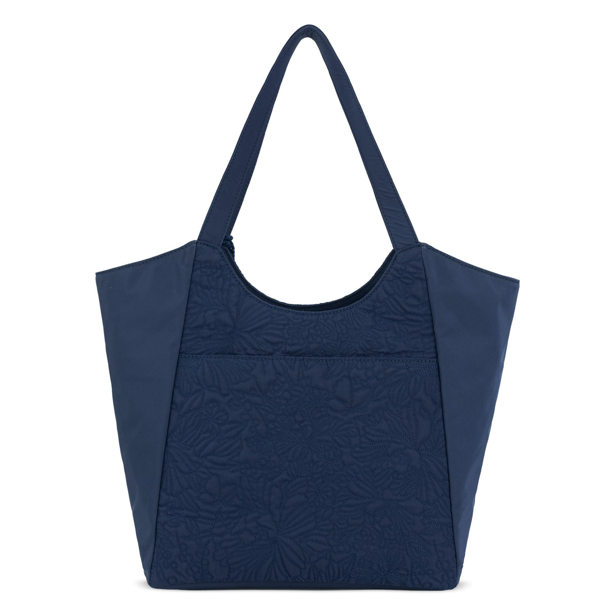 Sakroots Roma Large Tote - EcoTwill - Navy Flower Blossom Quilted