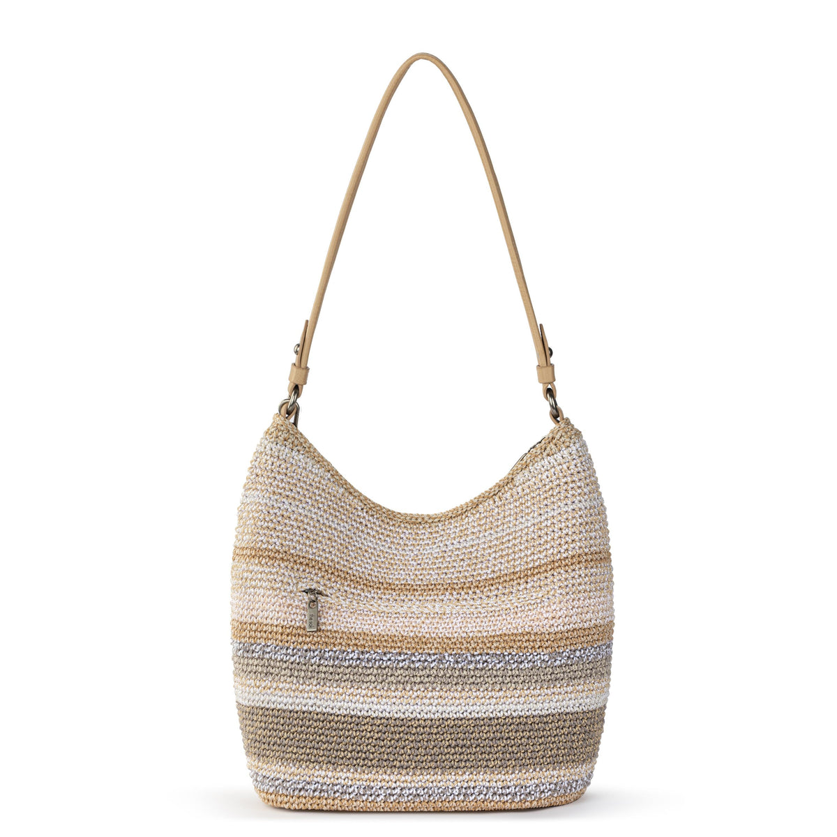 The Sak Sequoia Hobo - Hand Crochet - Sand Stripe
