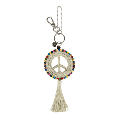 The Sak Yarnicharmz Dangle - Hand Crochet - Natural Peace