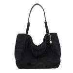 The Sak Los Feliz Large Tote - Hand Crochet - Black