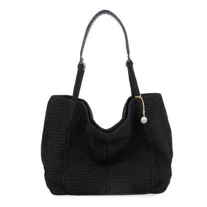 The Sak Los Feliz Large Tote - Hand Crochet - Black