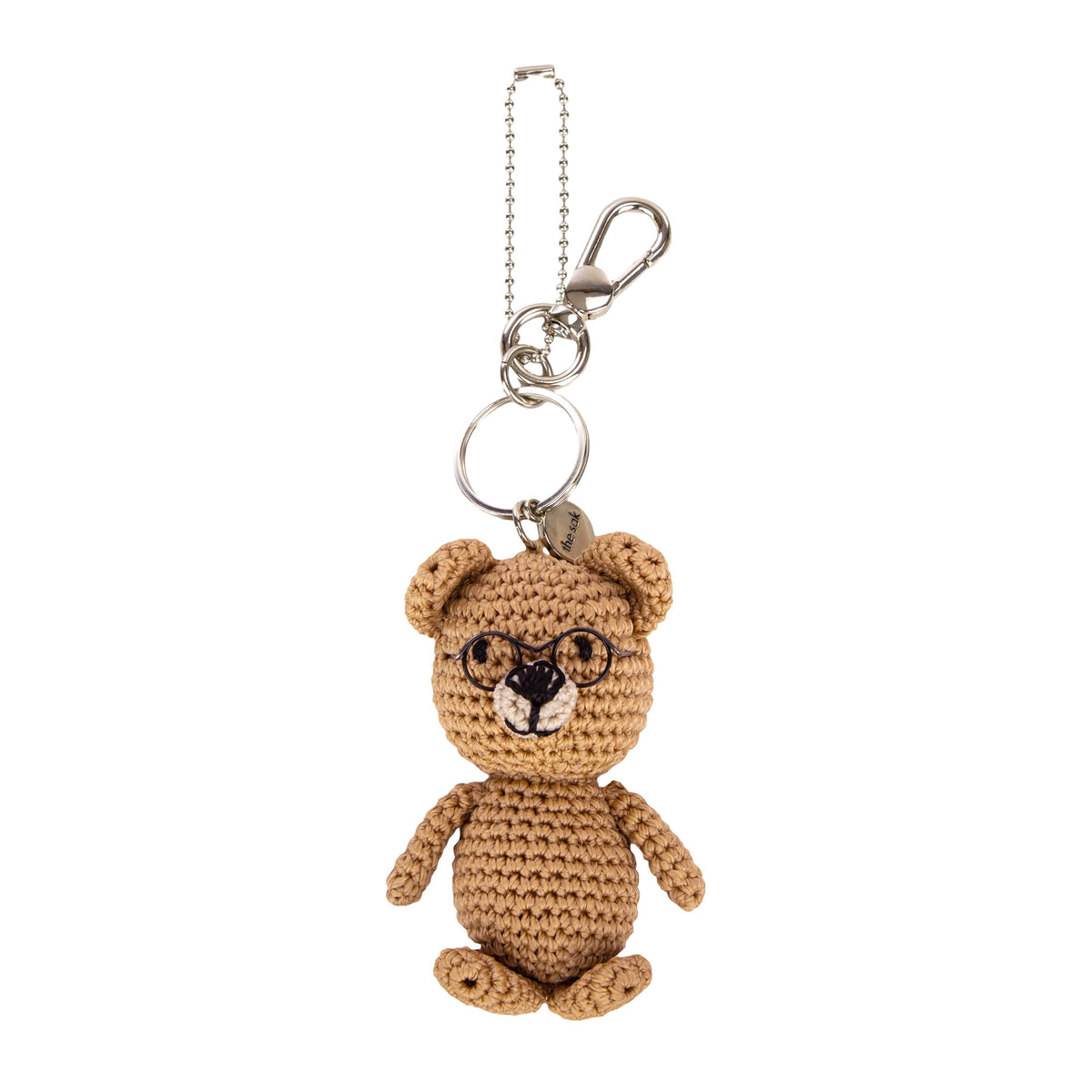 The Sak Yarnicharmz Dangle - Hand Crochet - Teddy Bear