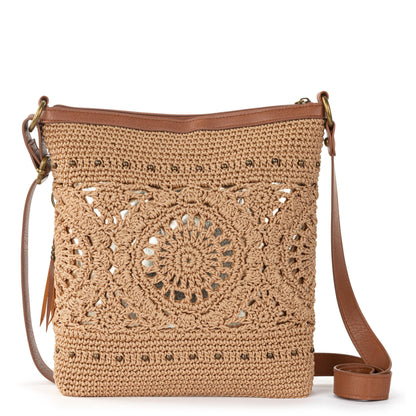 The Sak Lucia Crossbody - Hand Crochet - Bamboo Medallion