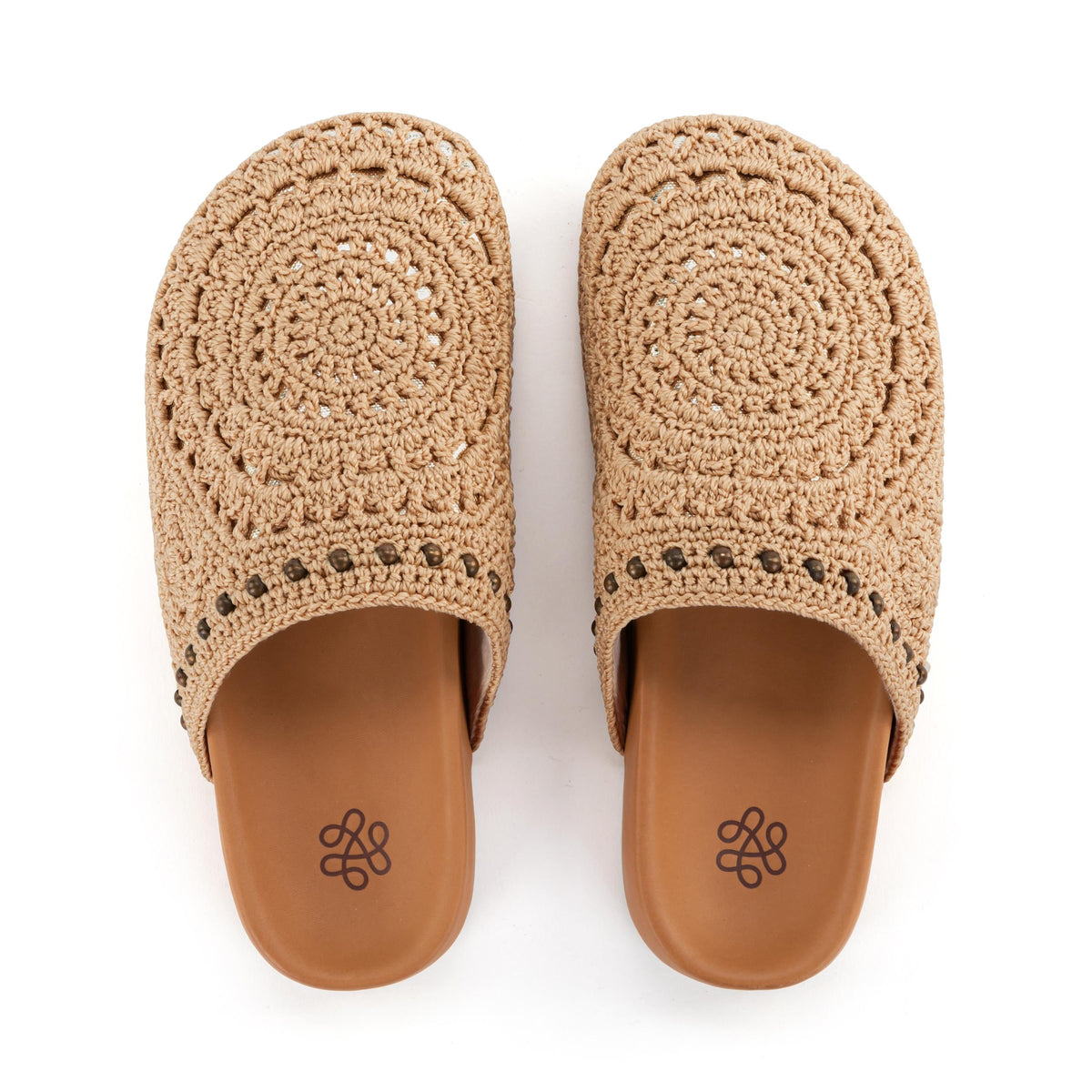 The Sak Bolinas Clog - Hand Crochet - Bamboo Medallion