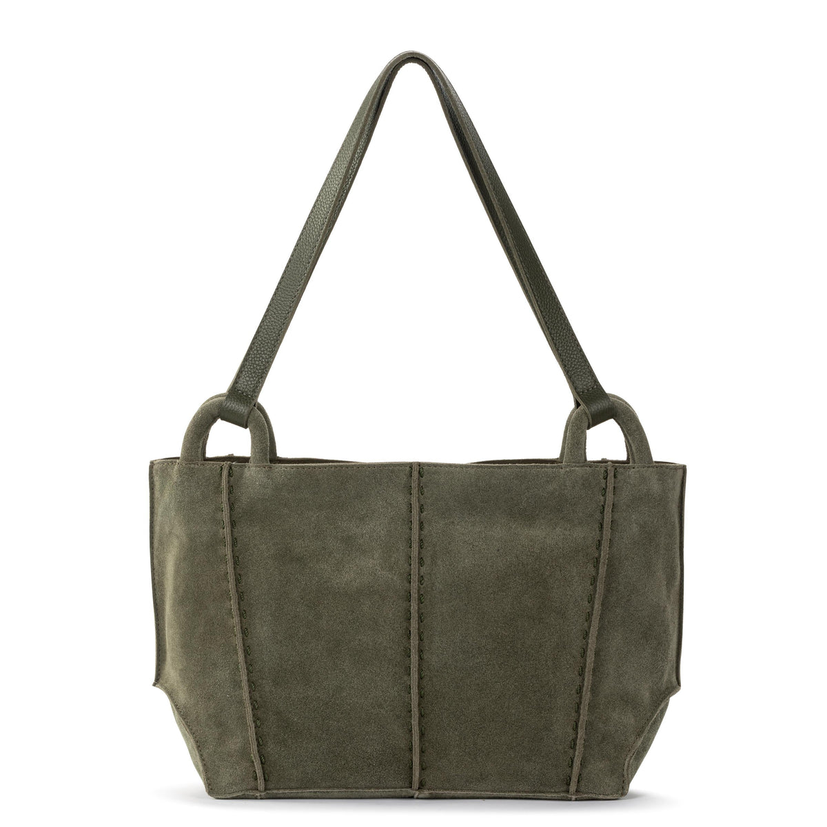 The Sak Los Feliz Satchel - Leather - Moss Suede