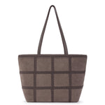 The Sak Metro Tote - Leather - Mushroom Suede Patch