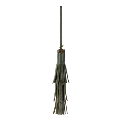 The Sak Cypress Tassel Dangle - Leather - Moss