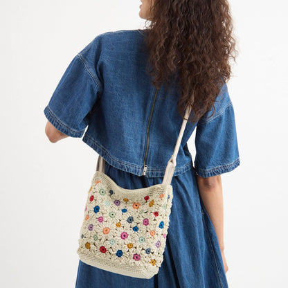 The Sak Lucia Crossbody - Hand Crochet - Natural Multi Flowers