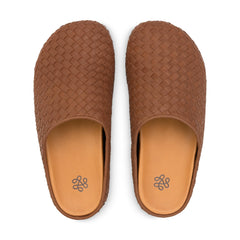 Leather - Woven Cognac