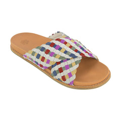 Leather - Woven Stone Multi