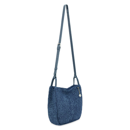 The Sak Los Feliz Crossbody - Hand Crochet - Denim Tonal Straw