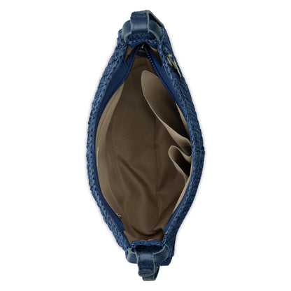 The Sak Los Feliz Crossbody - Hand Crochet - Denim Tonal Straw