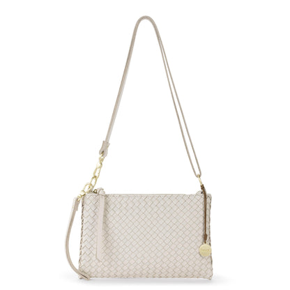The Sak Vita Convertible Wristlet - Leather - Stone Woven
