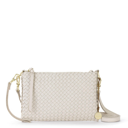 The Sak Vita Convertible Wristlet - Leather - Stone Woven
