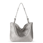 The Sak Los Feliz Medium Tote - Leather - Pyrite Woven