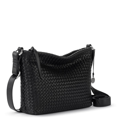 The Sak Melrose Crossbody - Leather - Black Woven
