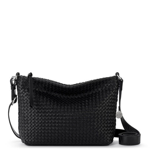 The Sak Melrose Crossbody - Leather - Black Woven